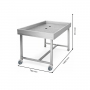 Table de poussage 1400 x 700 mm