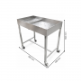 Chariot de Dessouvidage Inox - 900 × 600 mm