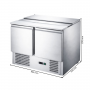 Saladette réfrigérée plan inox télescopiques 2 portes
