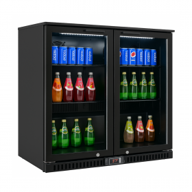 Arrière Bar bas 2 Portes battantes vitrées