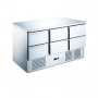 Table réfrigérée 6 tiroirs inox