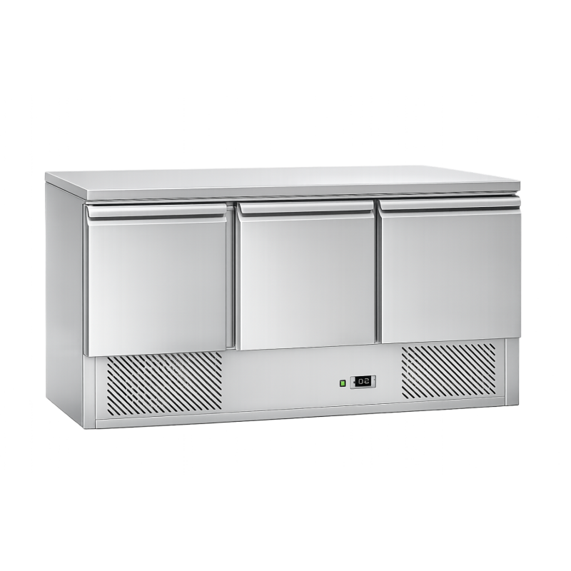 Table réfrigérée 3 portes inox