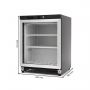 Armoire Réfrigérée Négative 200 litres - Congélateur - Porte Vitrée cadre inox