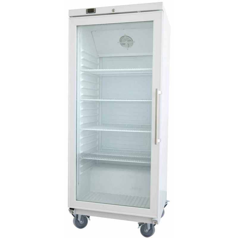 Armoire réfrigérée pâtissière vitrée inox ou blanche