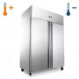 Armoire réfrigérée glissières embouties double porte GN 2/1