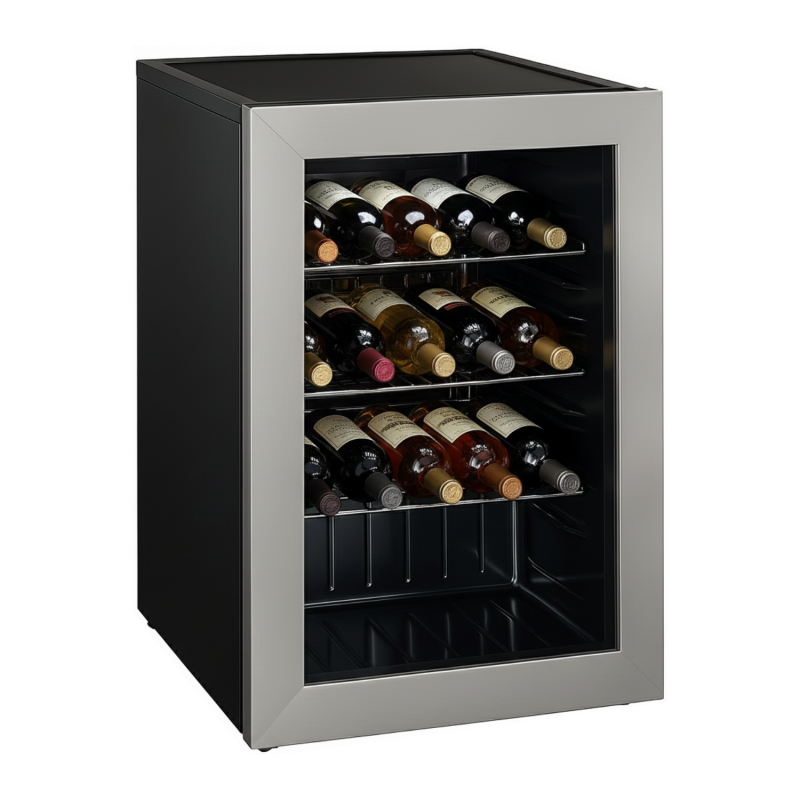 Cave à Vin de Service - 15 Bouteilles - Cadre Inox