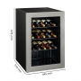 Cave à Vin de Service - 15 Bouteilles - Cadre Inox
