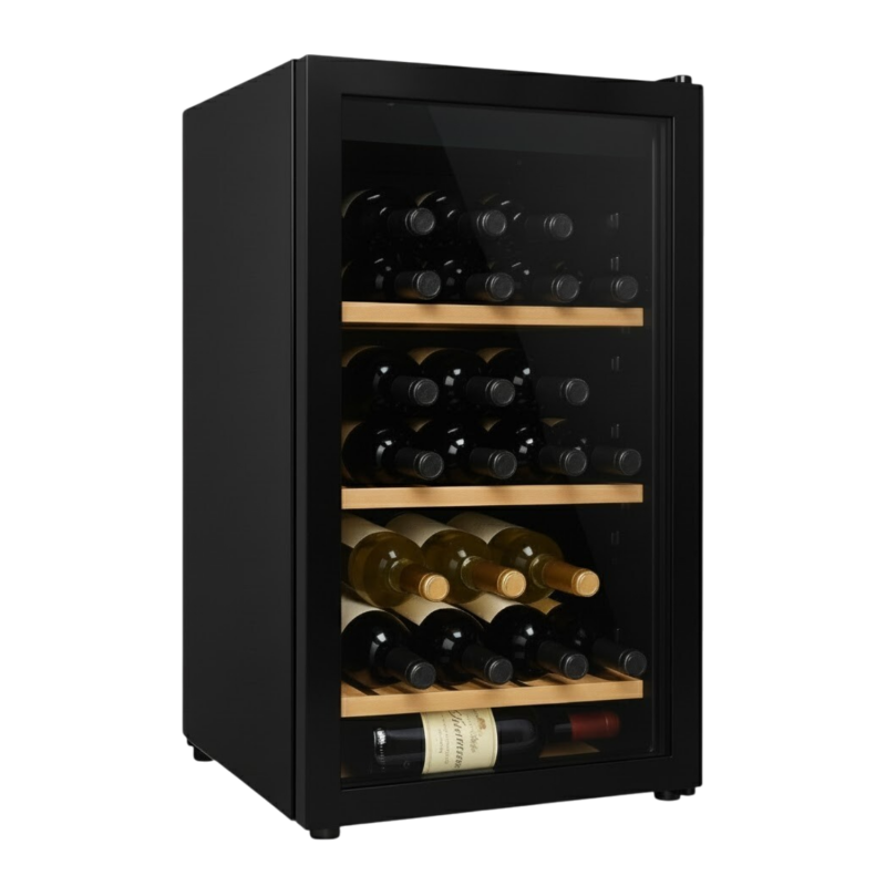 Cave à Vin de Service - 22 Bouteilles - Étagères en Bois