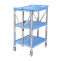 Chariot de Service Pliable Bleu - 680 x 410 mm