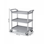 Chariot de service 3 niveaux – Polypropylène gris