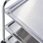 Chariot inox à 3 niveaux