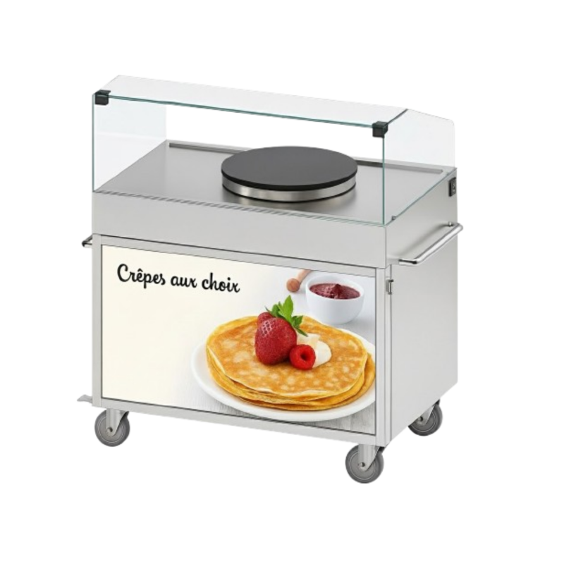 Chariot à Crêpière Ø400 mm Encastrée