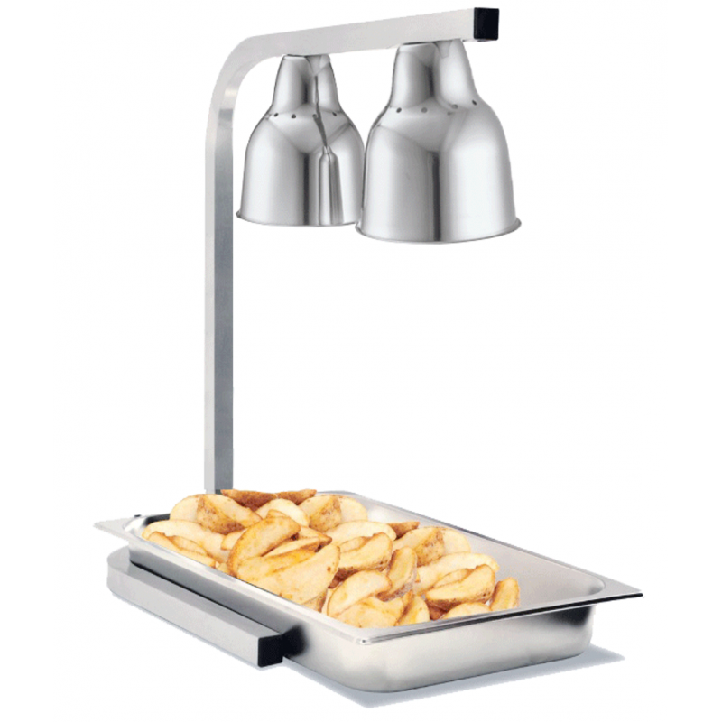 Chauffe frites 2 lampes GN1/1