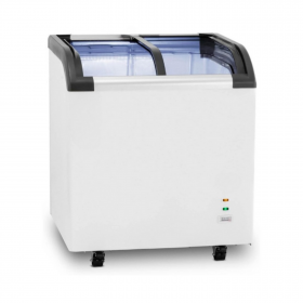 Congélateur Coffre Vitre bombée 180L