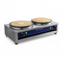 Crêpière Professionnelle Double Électrique 2 x 3000W – Plaques Fonte 40 cm