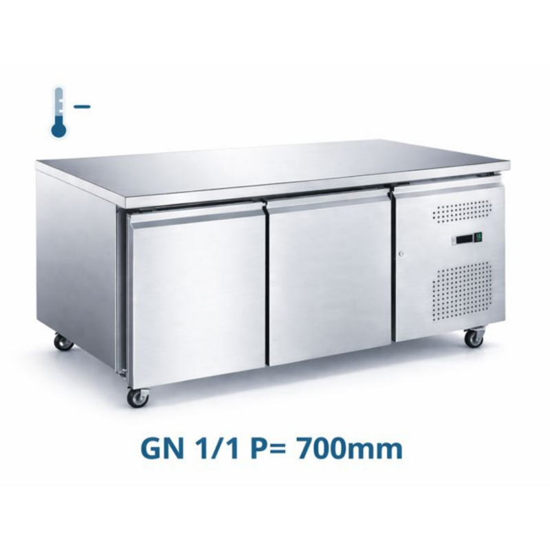 Desserte réfrigérée négative centrale 2 portes GN1/1