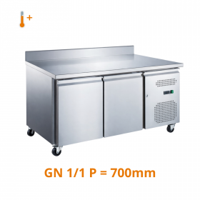 Desserte réfrigérée positive adossée 2 portes GN1/1