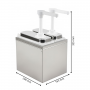 Distributeur sauce 2 pompe - 2x1 L