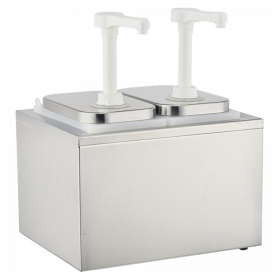 Distributeur sauce 2 pompes - 2x2 L