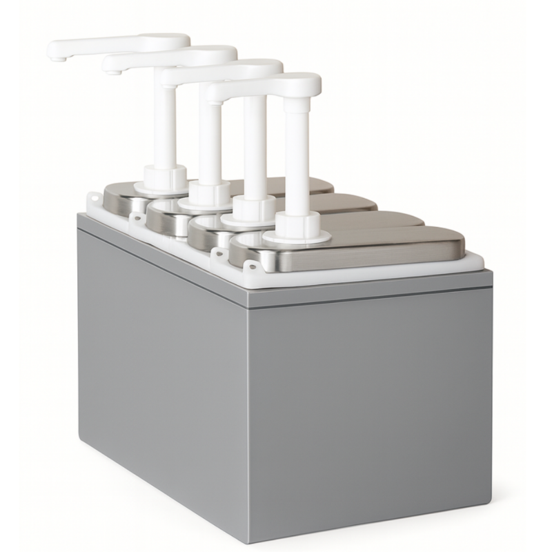 Distributeur sauce 4 pompes - 4x1 L