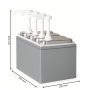 Distributeur sauce 4 pompes - 4x1 L