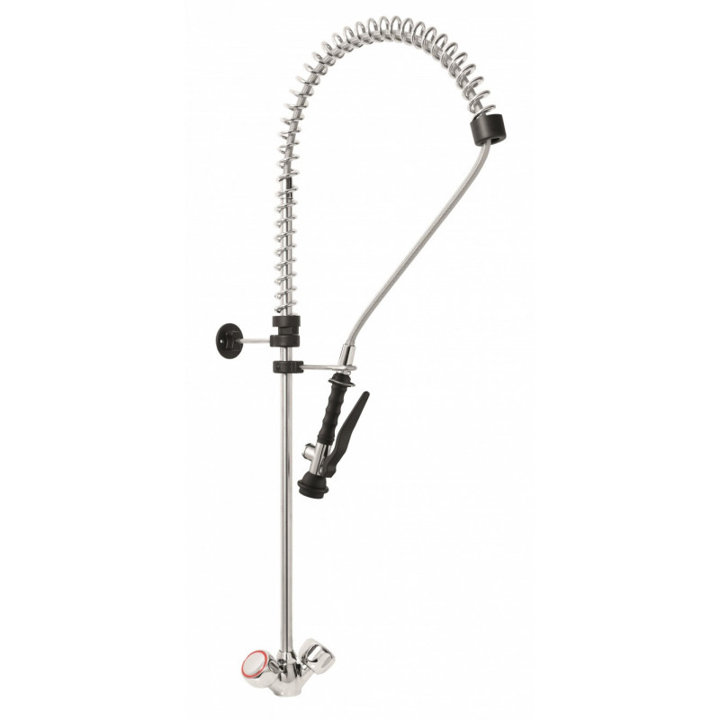 Douchette vaisselle monotrou avec 2 vannes mélangeuses