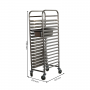 Echelle pour plaques 600 x 400 mm ou bacs GN1/1 - 16 niveaux