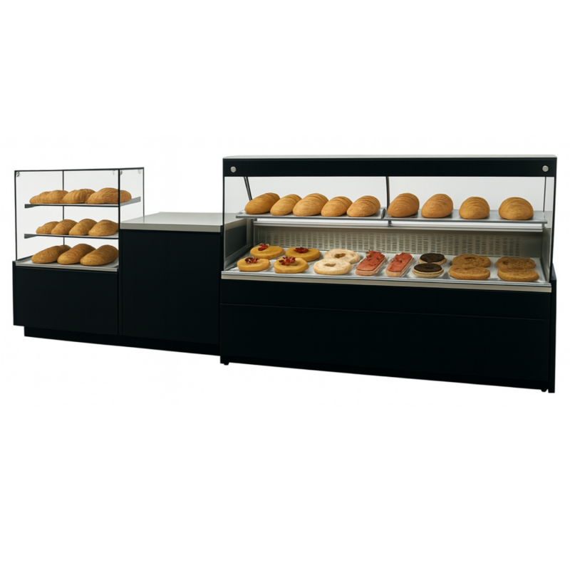 Ensemble de vitrine réfrigérée boulangerie Dahlia