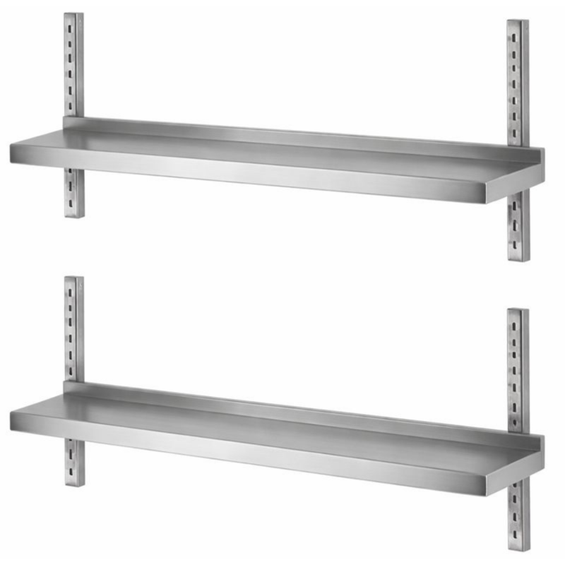 Etagères murales double 800 x 355 mm