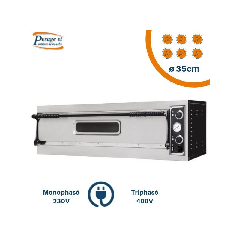 Four à pizza PRISMAFOOD Pizzas XL 6 x ø35cm