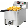Friteuse électrique avec vanne de vidange - 8 Litres