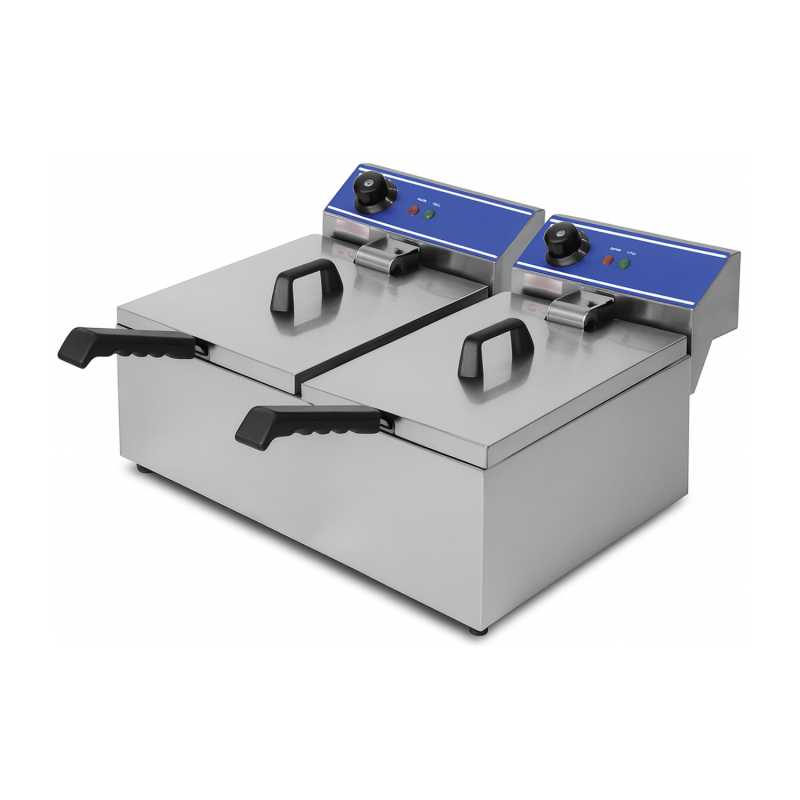 Friteuse électrique professionnelle 2 x 11 Litres