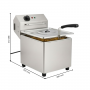 Friteuse électrique professionnelle 7 litres