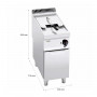 Friteuse électrique professionnelle sur pieds 23 litres