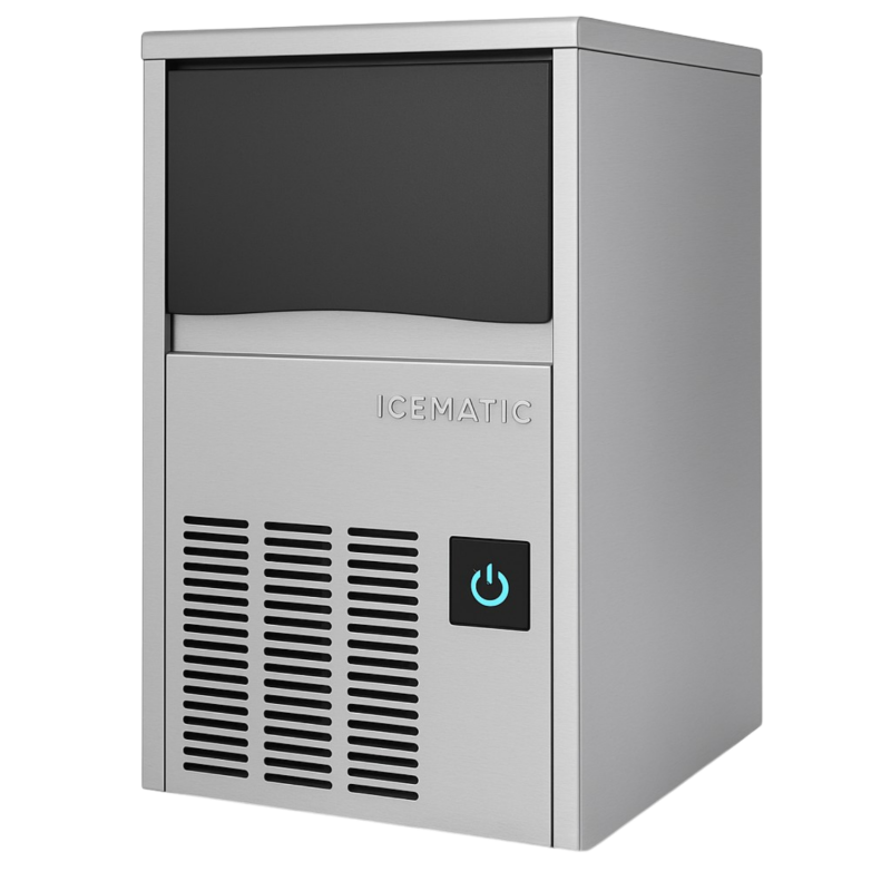 Machine à glaçons pleins 28Kg Système à aspersion / Condenseur air - Icematic