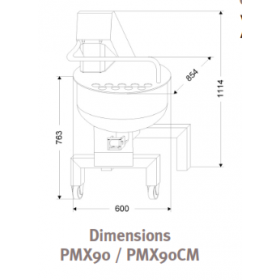 Mélangeurs Dadaux PMX90 / PMX90 CM - Triphasé 400V