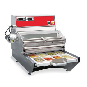 Operculeuse de barquettes semi-automatique