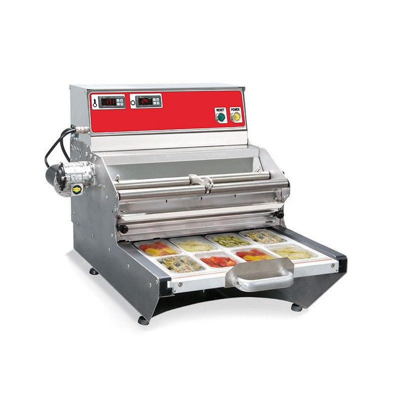 Operculeuse de barquettes semi-automatique