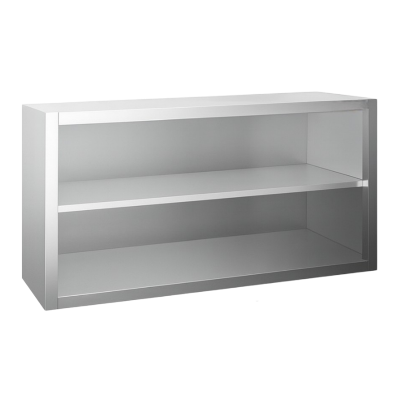 Placard à suspendre inox ouvert 800 x 400 x 600 mm