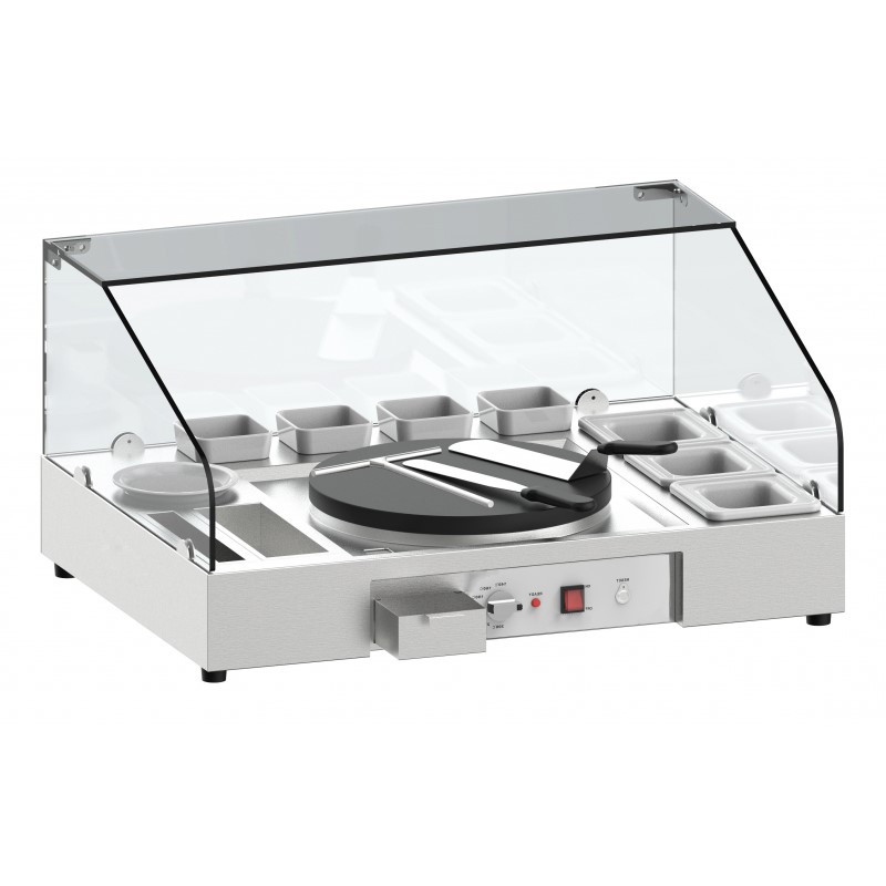 Plan de Travail Amovible avec 1 Crêpière Ø400 mm