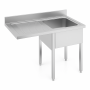 Plonge avec passage lave-vaisselle bac à droite – 1200 x 700 mm