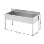 Plonge inox simple - grand bac – 1200 x 700 x 850 mm