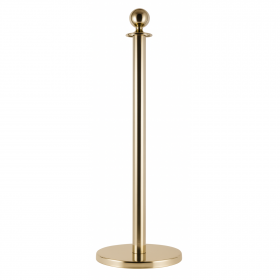 Poteau guide-file à tête boule – Finition Or