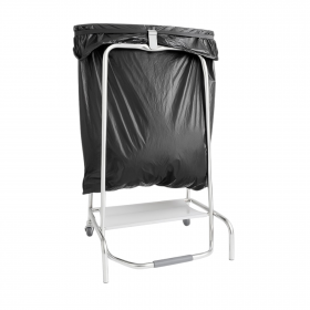 Poubelle pince sac sur roues