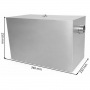Séparateur de graisses inox - 340 x 250 x 250 mm