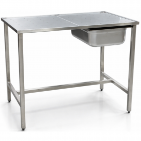 Table de dessouvidage inox - 900 x 600 mm