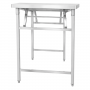 Table inox pliante - 1000 x 600 mm