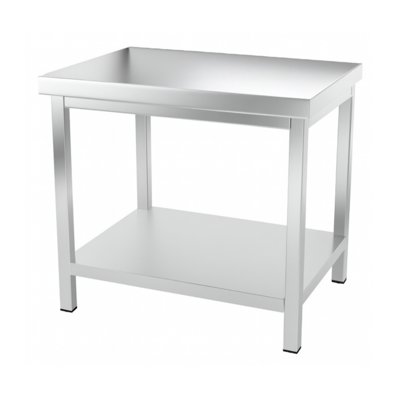 Table inox professionnelle Centrale - 1000 x 600 mm