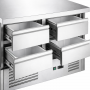 Table réfrigérée 4 tiroirs inox