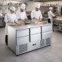 Table réfrigérée 6 tiroirs inox GN 1/1